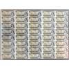 Image 1 : 1973 $1 BC-46b Original Roll of 40 Uncut notes BABN  Sheet Regular.  Serial #BFL series.  4 X 10 For