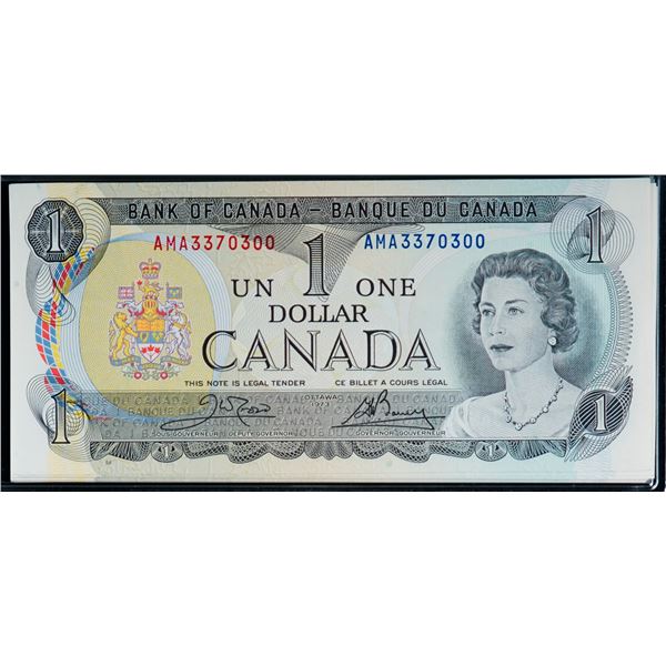 Repeater Bundle; 1973 $1 BC-46b #AMA3370300-0399.  Lot of 100 consecutive notes Choice to Gem Uncirc