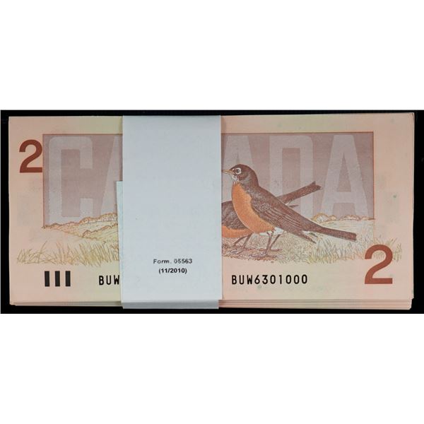 Radar Bundle; 1986 $2 BC-55b #BUW6301000-1099.  Lot of 100 consecutive notes Choice to Gem Uncircula