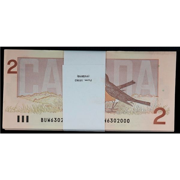 Radar Bundle; 1986 $2 BC-55b #BUW6302000-2099.  Lot of 100 consecutive notes Choice to Gem Uncircula