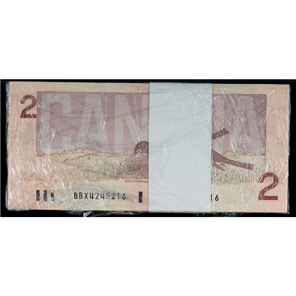 1/2 Bundle; 1986 $2 BC-55bA #BBX4245216-265.  Lot of 50 consecutive Replacement notes Choice to Gem 