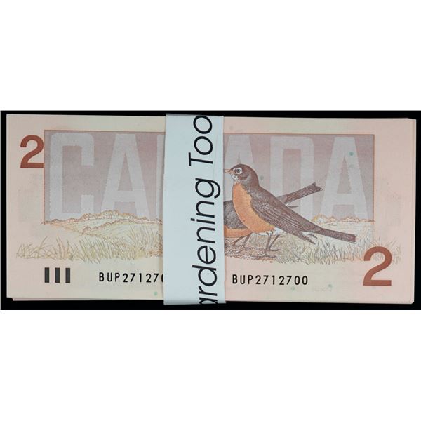 1986 $2 Bundle; BUP2712700-BUP2712799.  100 Consecutive notes in Gem Uncirculated.