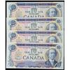 Image 1 : 1971 $10 BC-49d Lot of 4 notes Choice to Gem Uncirculated