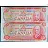 Image 1 : 1975 $50 BC-51b #EFA6667677-7678 Lot of 2 consecutive notes AU or better.