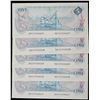 Image 1 : 1979 $5 BC-53a #30157559237-9241- Lot of 5 notes in Gem Uncirculated or better.