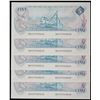 Image 1 : 1979 $5 BC-53a #30157559242-9246- Lot of 5 notes in Uncirculated or better.