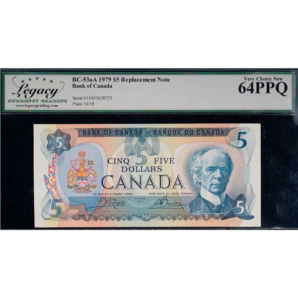 1979 $5 BC-53aA #31003628732, Legacy CH Choice Uncirculated-64PPQ.