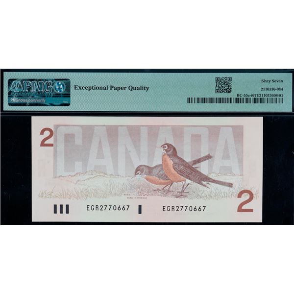 1986 $2 BC-55c-i #EGR2770667 PMG Superb Gem Uncirculated-67