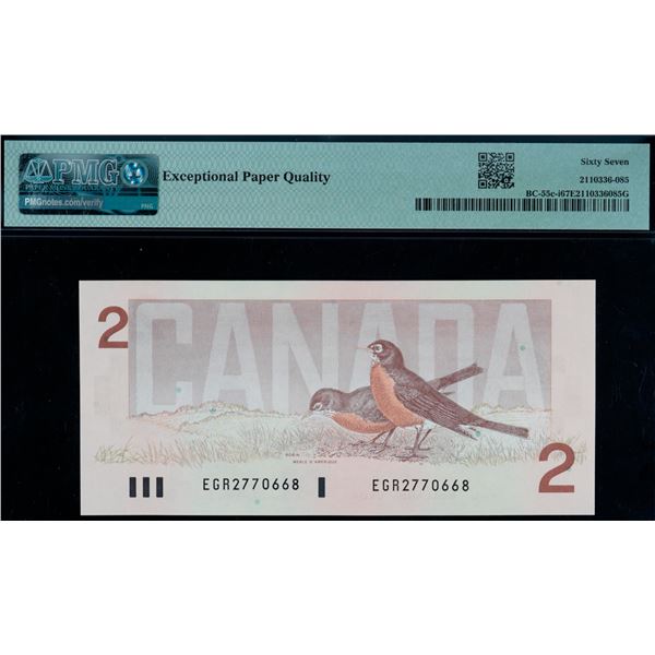 1986 $2 BC-55c-i #EGR2770668 PMG Superb Gem Uncirculated-67