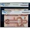 Image 3 : 1986 $2 BC-55b "cross over signature".  Lot of 2 consecutive notes CCGS Gem Uncirculated-65