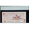Image 3 : 1986 $2 BC-55b "cross over signature".  Lot of 4 notes CCGS Choice Uncirculated-64 to Gem Uncirculat