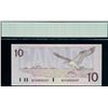 Image 1 : 1989 $10 BC-57c.  Lot of 4 notes CCGS Choice About Uncirculated-58 to UNC 67.  "Circulation issue"