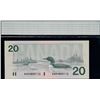 Image 1 : Banknote Lot - 1991 $20;  Includes various signatures, prefixes and grades.  All 12 notes CCGS About