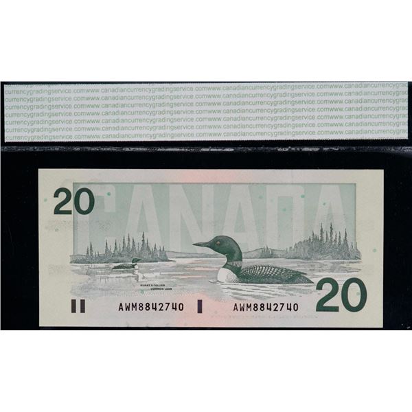 Banknote Lot - 1991-2002 $5 &  $20;  Includes various signatures, prefixes and grades.  All 3 notes 