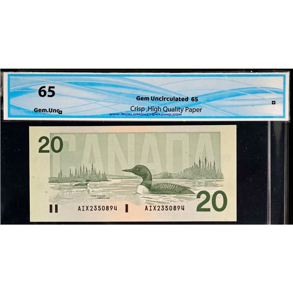 1991 $20 BC-58bA-i #AIX2350894 UNC or better