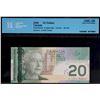 Image 6 : 1991 $20 BC-58d #EVV3598505, BC-58aA-ii #AIX0934987 both AU to UNC conditions, both WMG graded & 200