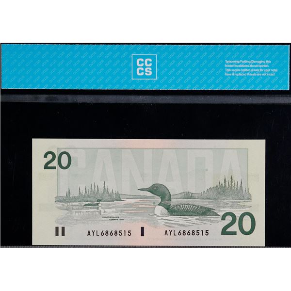 1991 $20 BC-58d-i #AYL6868515 CCCS Gem Uncirculated-65