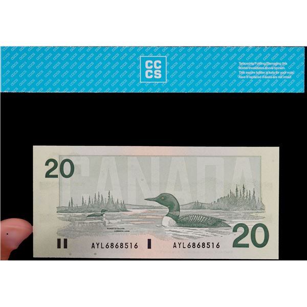 1991 $20 BC-58d-i #AYL6868516 CCCS Gem Uncirculated-65