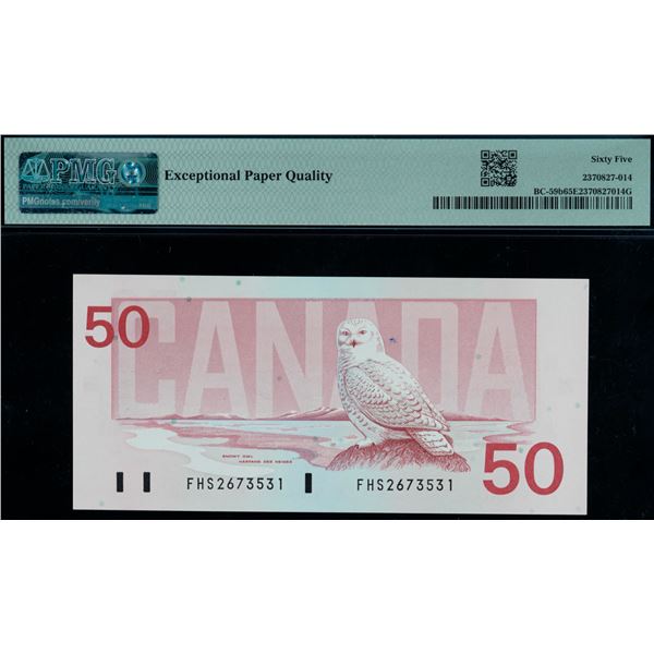 1988 $50 BC-59b #FHS2673531 PMG Gem Uncirculated-65