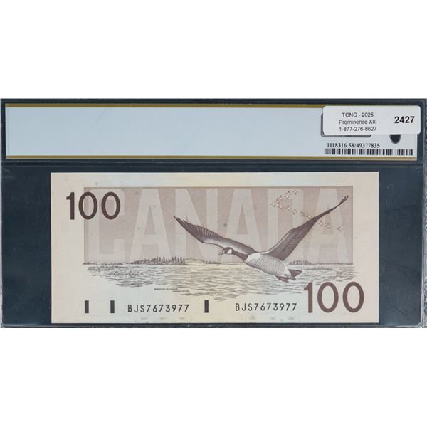 1988 $100 BC-60d #BJS7673977-978-979.  Lot of 3 consecutive notes PCGS Choice About Uncirculated-58.