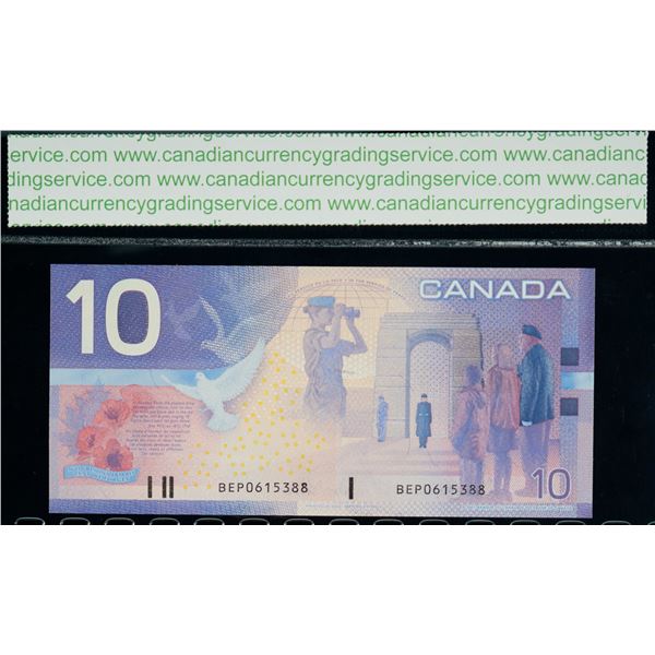 2001 $10 BC-63c #BEP0615388 CCGS Superb Gem Uncirculated-67
