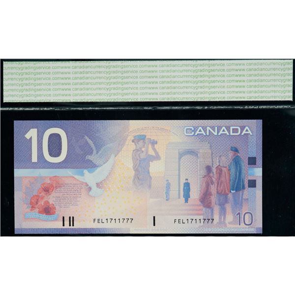 2001 $10 BC-63b CCGS UNC"  Lot of 3 notes.