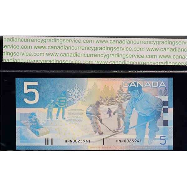 2002 $5 BC-62a-i # HNN0025941CCGS Superb Gem Uncirculated-67