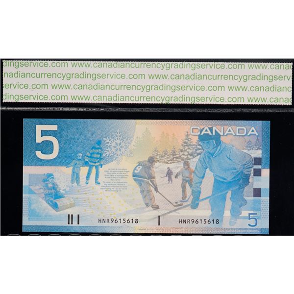 2002 $5 BC-62bA #HNR9615618 "9.56M - 9.9M" CCGS Superb Gem Uncirculated-67