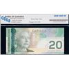 Image 2 : 2004 $20 BC-64aA-i #EYI9402352 "9.36M - 10M" CCGS Gem Uncirculated-65