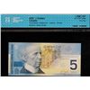 Image 2 : 2005 $5 BC-62b #HPA6255721 CCCS Superb Gem Uncirculated-67 "Short Run"