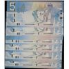Image 1 : 2010 $5 BC-67b-i #HAE4596879-898.  Lot of 20 Crisp Original consecutive notes.