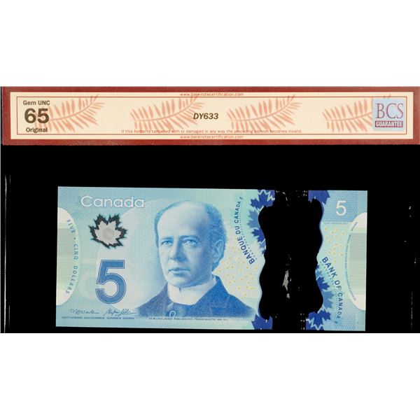 2013 $5 BC-69bA #HCA0073716 BCS Gem Uncirculated-65