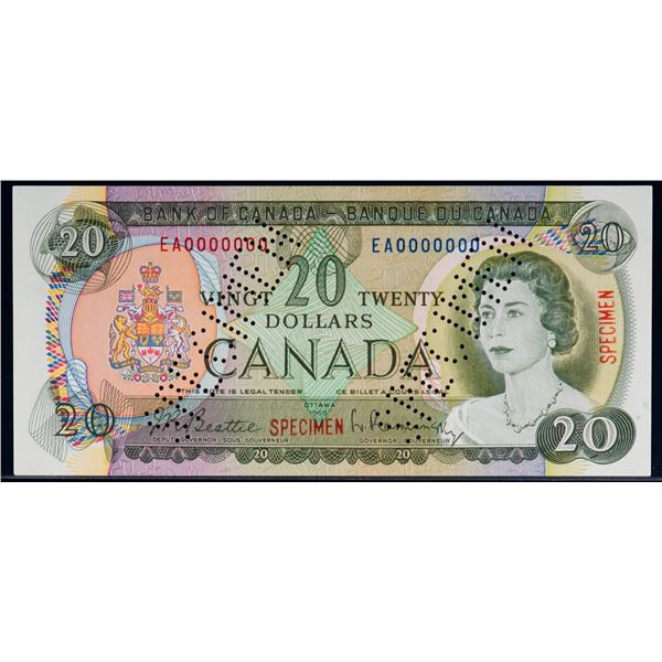 SPECIMEN; 1969 $20 #EA0000000 BC-50aS Uncirculated or better