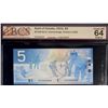 Image 1 : Radar; 2002 $5 BC-62b-N1-iii #HPA2609062 BCS Choice Uncirculated-64
