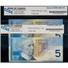 Image 3 : Radars; 2002 $5.  Both notes CCGS Choice Uncirculated-63 & Superb Gem Uncirculated-67.  "Changeover"