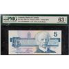 Image 2 : Low Number; 1986 $5 BC-56a #ENA0000978 PMG Choice Uncirculated-63