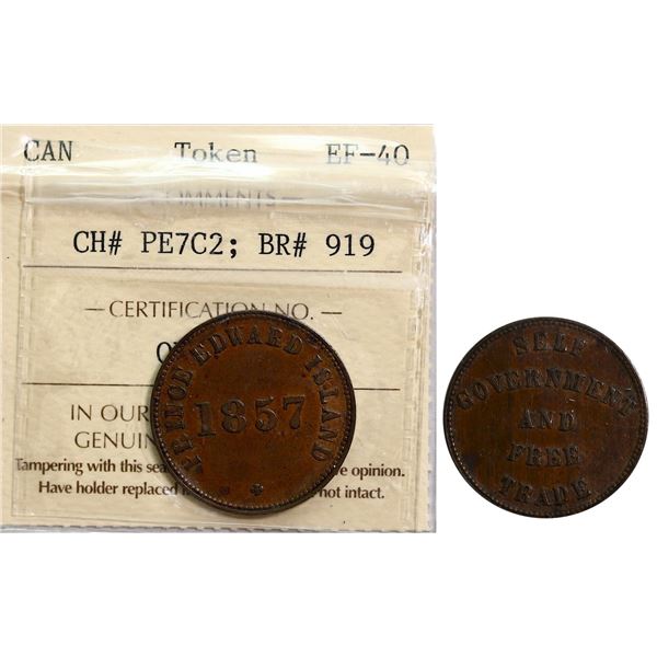 PE-7C1 Br:919, - 1857 Self Government and Free Trade, ICCS EF40.