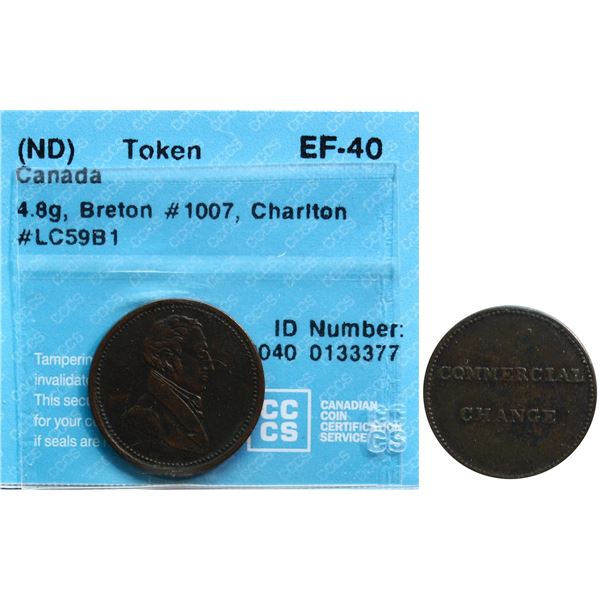 LC-59B1, Breton 1007, Commercial Change, Small Bust design, CCCS EF40.