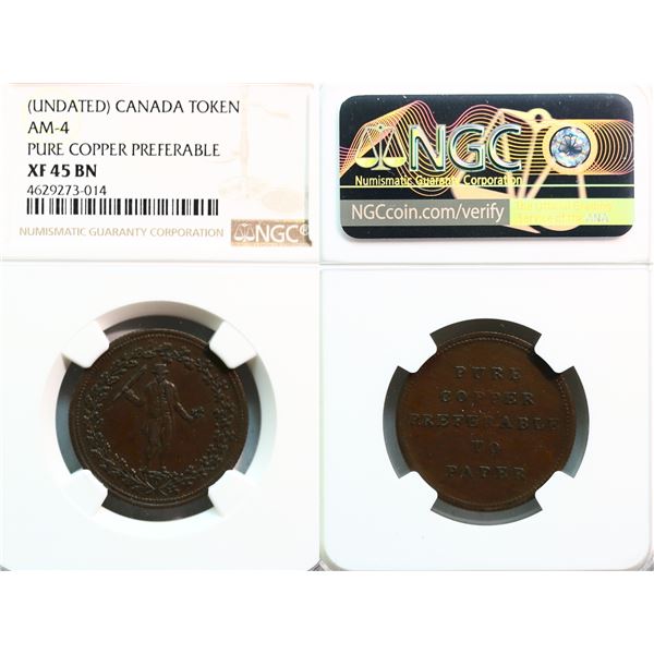 AM-4, Br:  Pure Copper Preferable NGC EF45