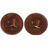 Image 1 : RCM Test Token;  TT-25.4 Copper Round w/3 Canada Geese 25¢ CCCS MS65.  Holder mis-identified.