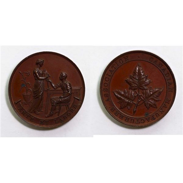 Medal;  Canadian Manufacturers Association - ARTE ET LABORE. Bronze 44,9mm