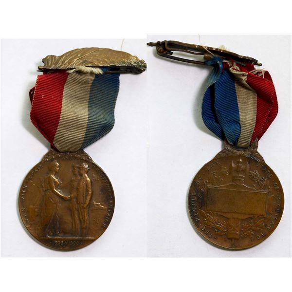 Medal; Michigan, 1898-1900 War with Spain Medal V.D. Brenner.