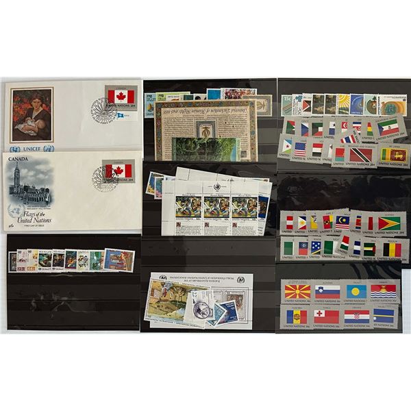 Stamps;  Small lot of United Nations Stamps;  interesting lot of mainly new issues.