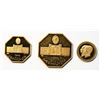 Image 1 : Iran;  1976 Muhammad Reza Pahlavi Gold Proof Set of 3-Coins - Golden Jubilee of the Opening of the N