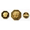 Image 2 : Iran;  1976 Muhammad Reza Pahlavi Gold Proof Set of 3-Coins - Golden Jubilee of the Opening of the N
