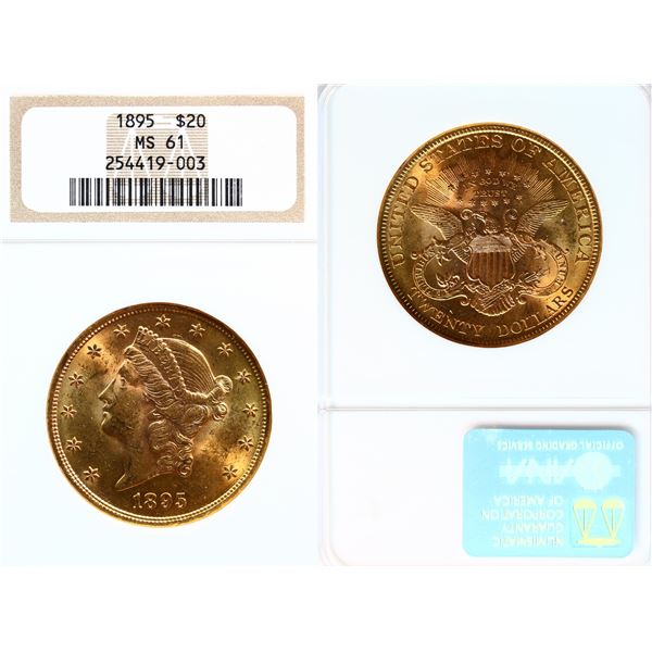 USA; 1895 $20 NGC MS61
