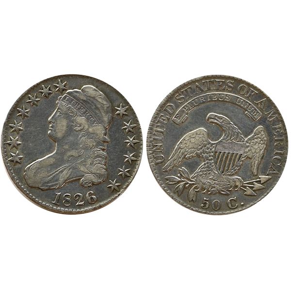 USA; 1826 50¢ A pleasant VF or better.