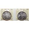 Image 1 : USA; 1880-S $1, 1881-S. Both coins ICCS MS64