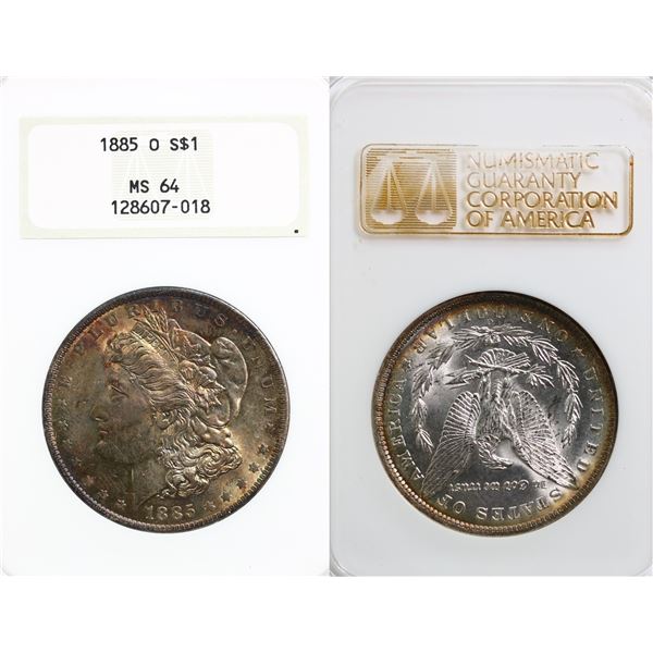 USA; 1885-O $1 NGC MS64