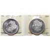 Image 1 : USA; 1885-S $1, 1887. Both coins ICCS MS60